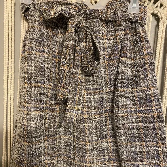 Paper bag tweed skirt cheap